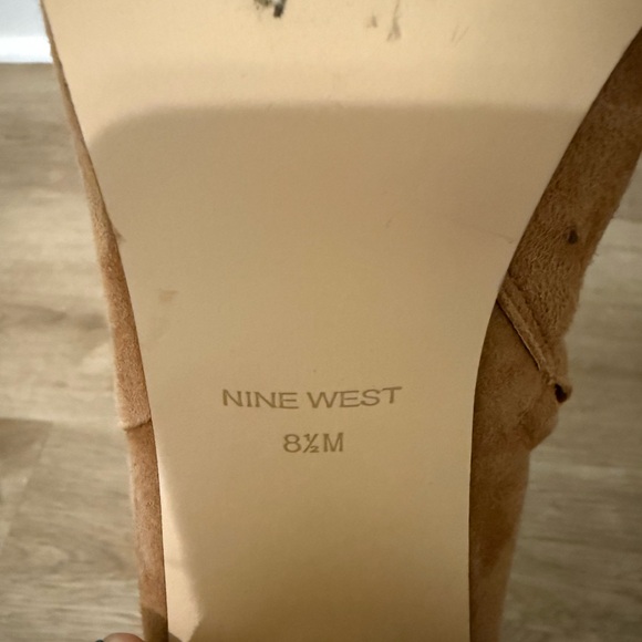 Nine West Tan Suede Heeled Boots - Picture 5 of 5